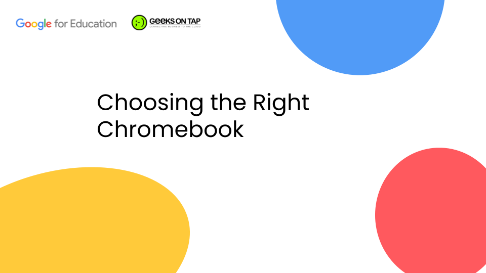 Choosing the Right Chromebook eBook
