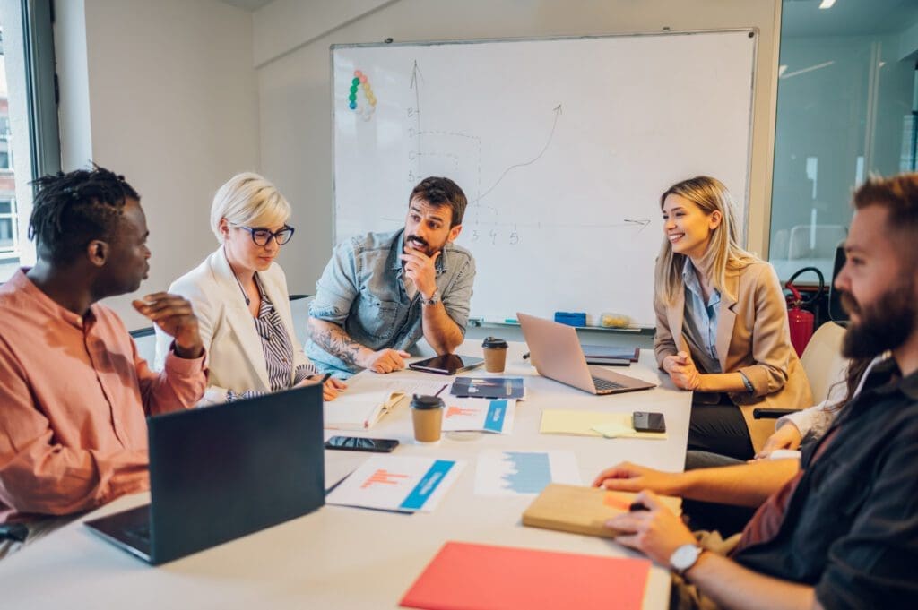 multiracial business team having a meeting in the 2022 09 28 23 24 28 utc